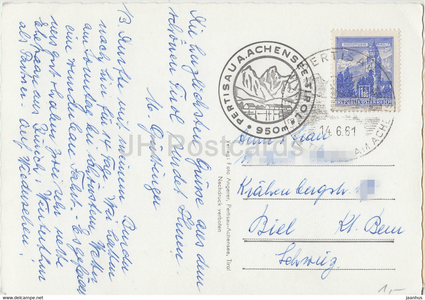 Pertisau Achensee - Tirol - Karwendelgebirge - 8022 - 1961 - Autriche - d'occasion