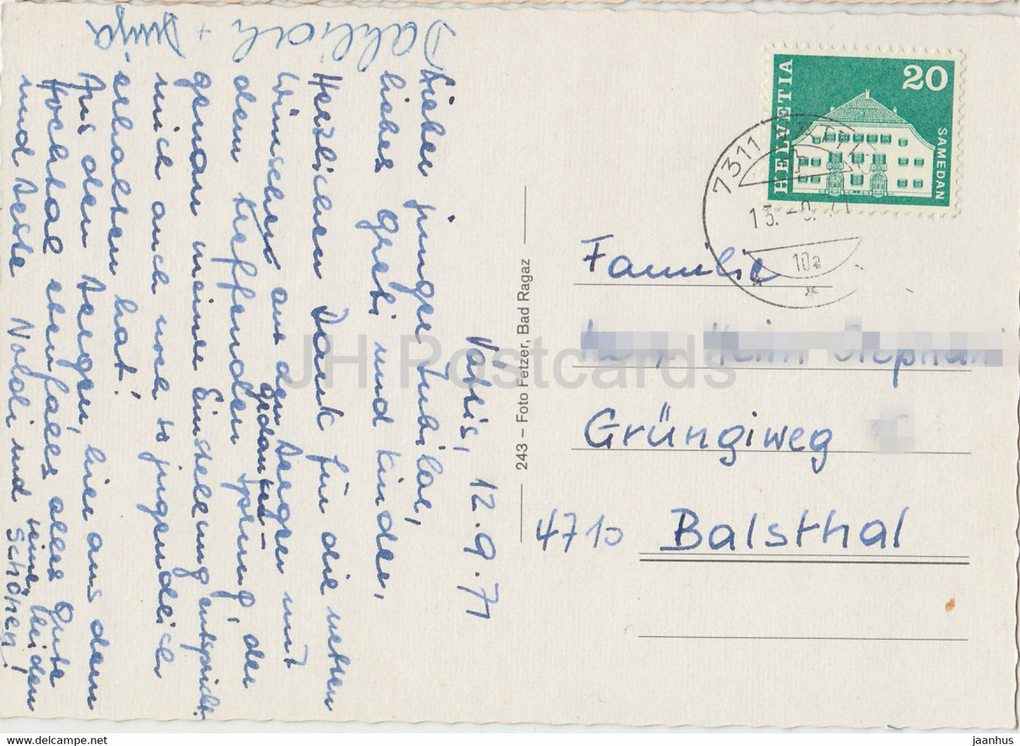 Im Calfeisental - multiview - 1971 - Switzerland - used