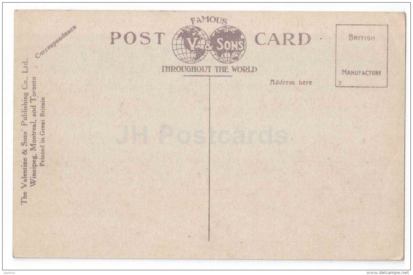 Looking East on 8th Avenue from Centre Street - tram - Calgary , Alta - Canada - old postcard - unused - JH Postcards