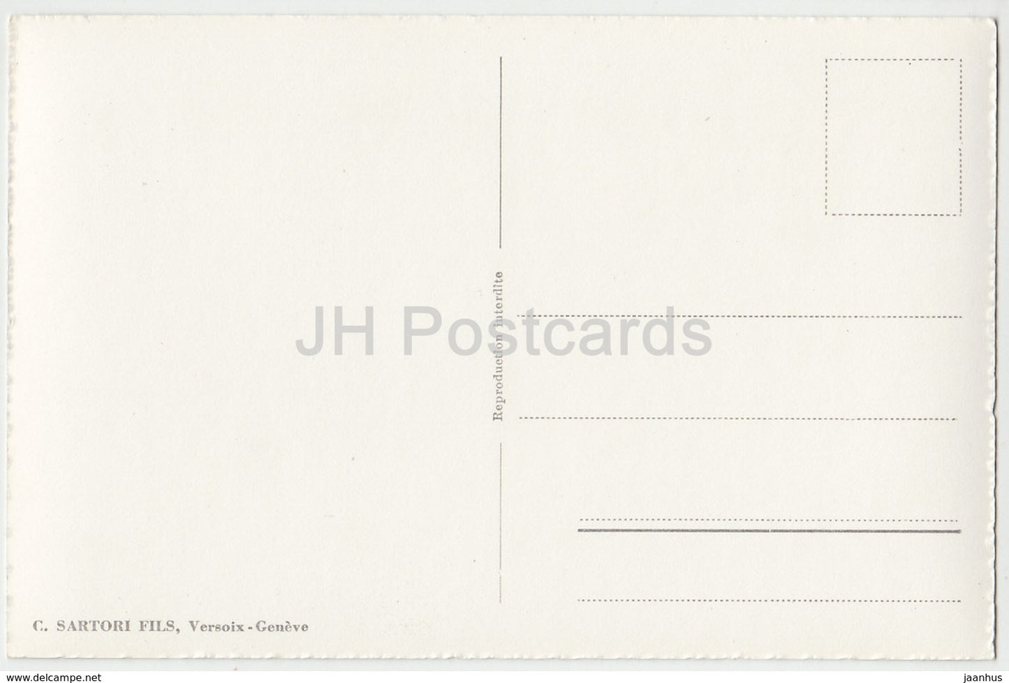 Brigg. Stockalperschloss bei Nacht - Brigue Chateau Stockalper - 19959 - Schweiz - alte Postkarte - unbenutzt