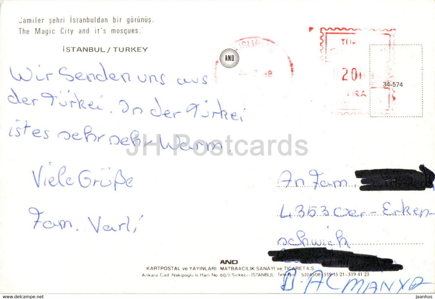 Istanbul - The Magic City and its Mosques - AND - Turkey - used