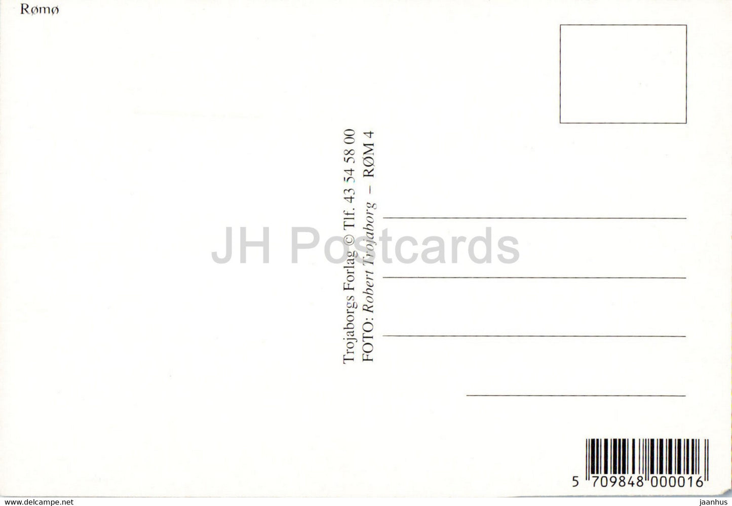 Romo - Kirche - Auto - Dänemark - unbenutzt