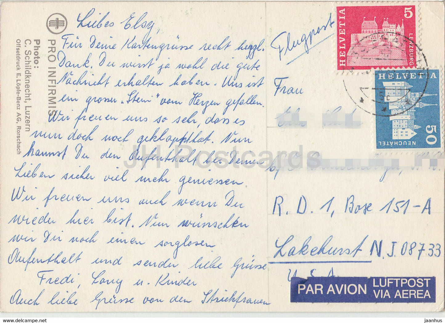 Schildknecht - Luzern - flowers - Switzerland - used