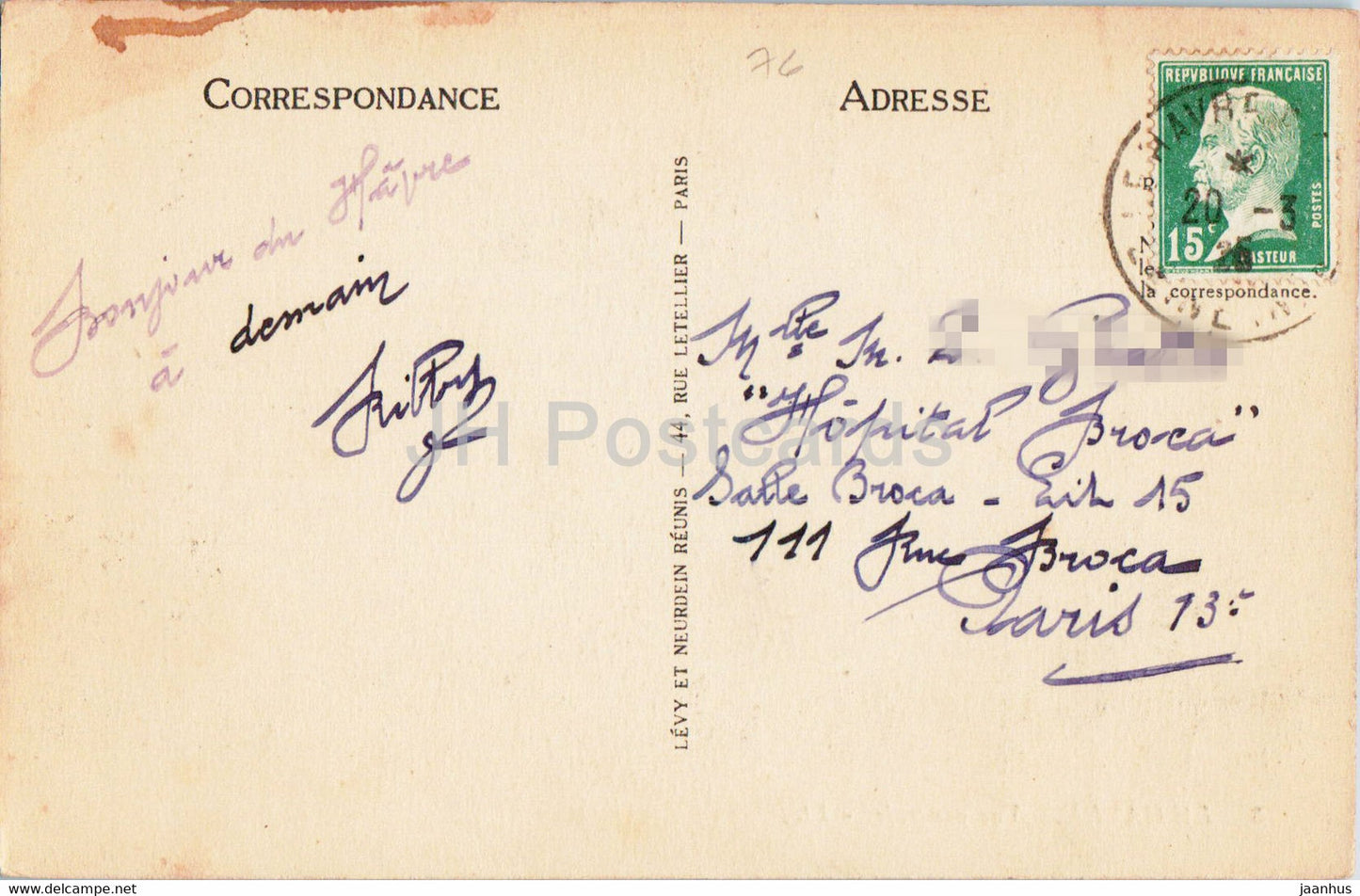 Le Havre - Vue Générale - 3 - carte postale ancienne - années 1920 - France - utilisé