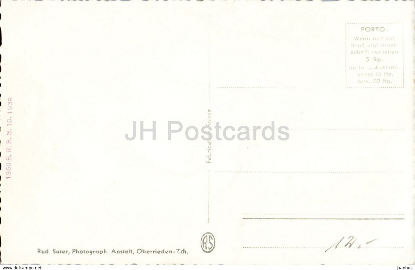 Andermatt - 258 - carte postale ancienne - Suisse - inutilisée