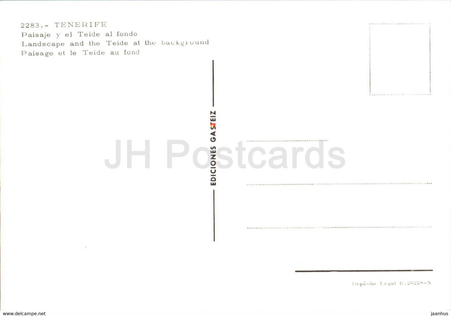 Paisaje y el Teide al fondo - Paysage - Tenerife - 2283 - Espagne - inutilisé
