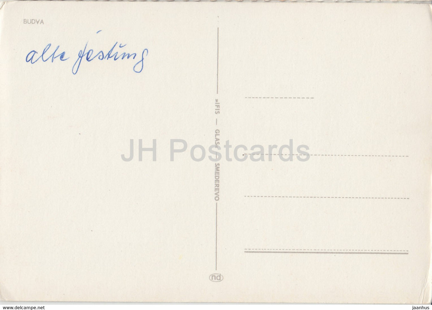 Budva - vue sur la ville - Yougoslavie - Monténégro - occasion