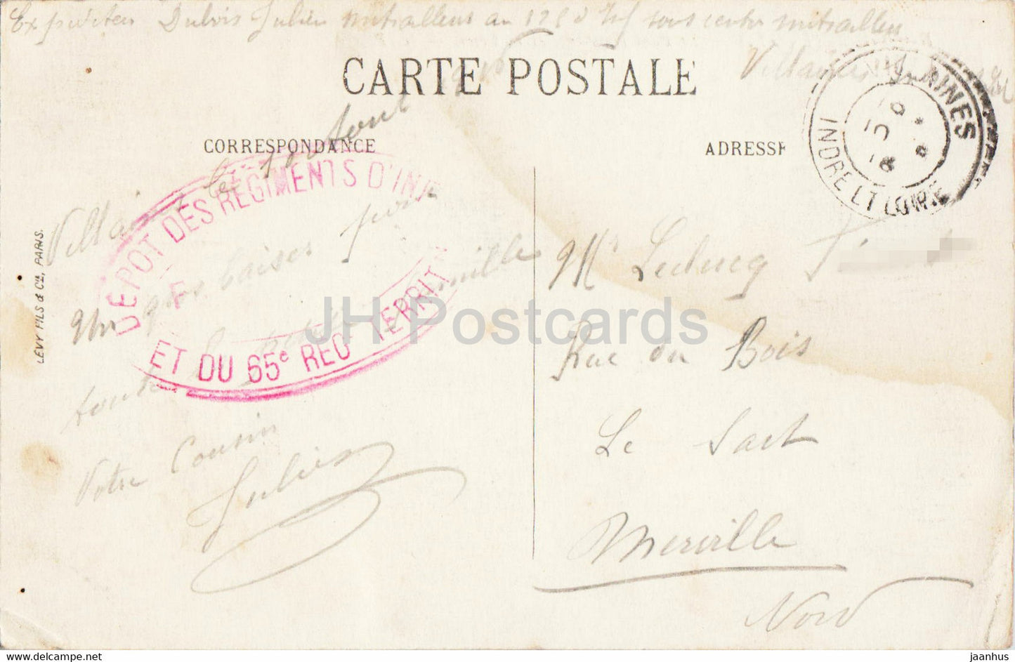 Tours - Le Pont Bonaparte et la Loire - 8 - pont - carte postale ancienne - France - occasion