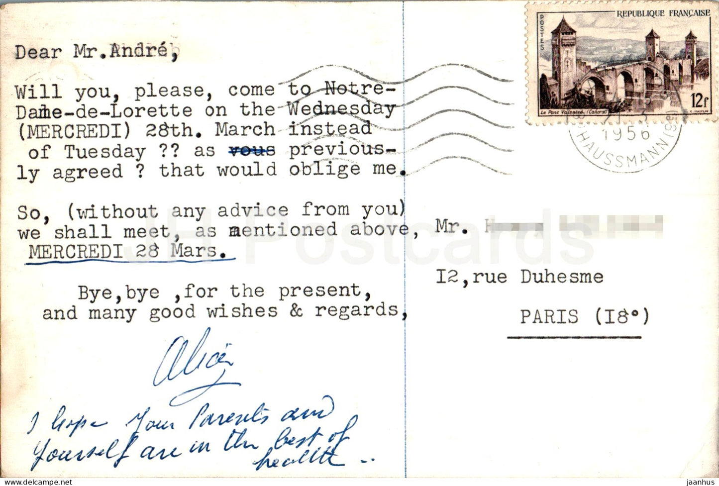 african woman - folk costumes - 1956 - France - unused