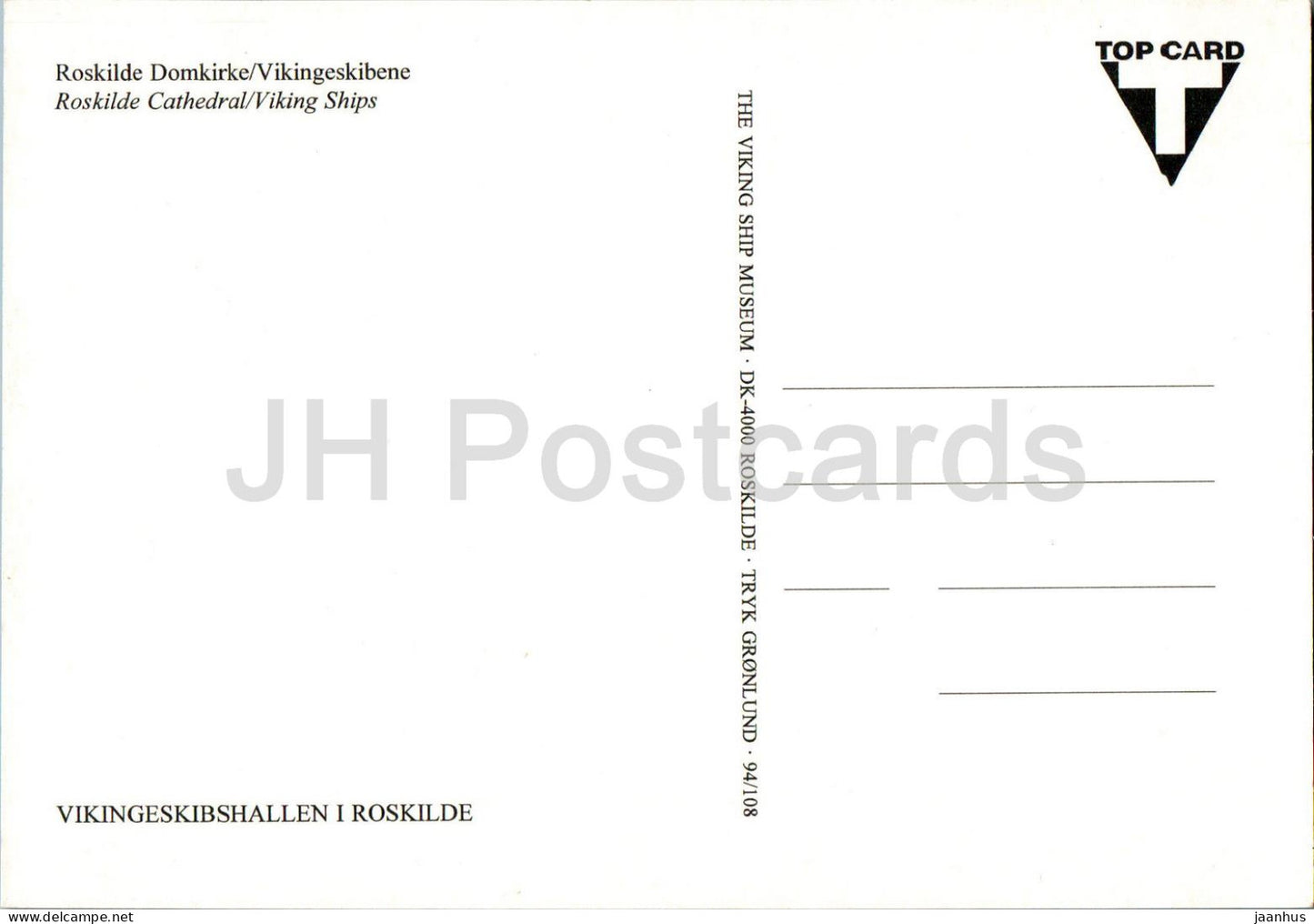 Vikingeskibshallen i Roskilde - Roskilde Domkirke - cathédrale - Navires Vikings - navire - bateau - 94/108 - Danemark - inutilisé