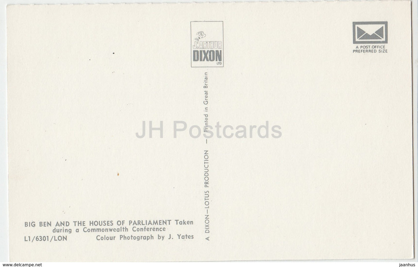 London - Big Ben and Houses of Parliament - bus - United Kingdom - England - unused