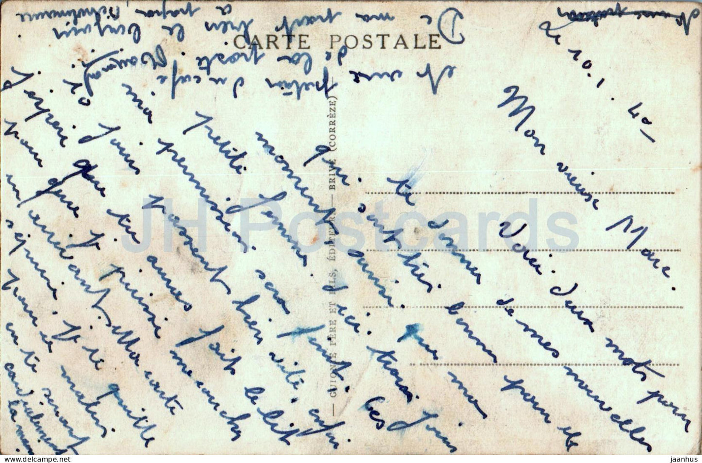 Vieille Bergère et ses Moutons - animaux - moutons - 4 - carte postale ancienne - 1940 - France - occasion