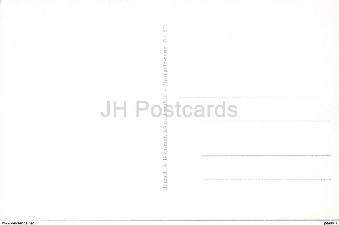 Rudesheim mit Denkmal - monument - carte postale ancienne - Allemagne - inutilisé