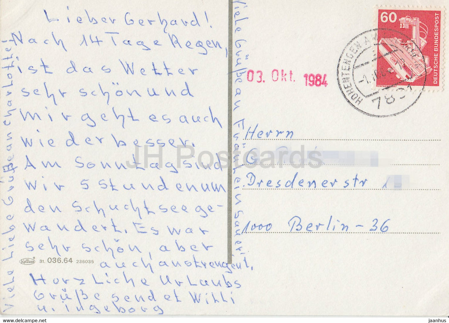 Schwarzwald - Souvenir - Trachten - folk costumes - 1984 - Germany - used