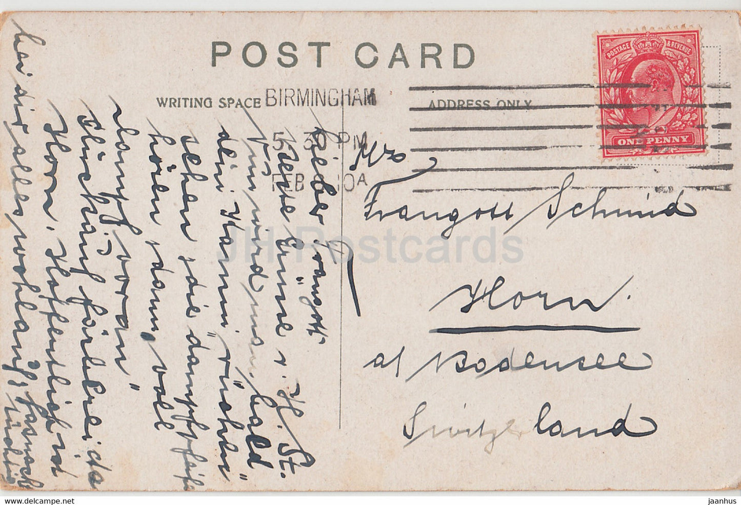 When You wish You'd got 5 Cents - illustration - FS - old postcard - United Kingdom - used