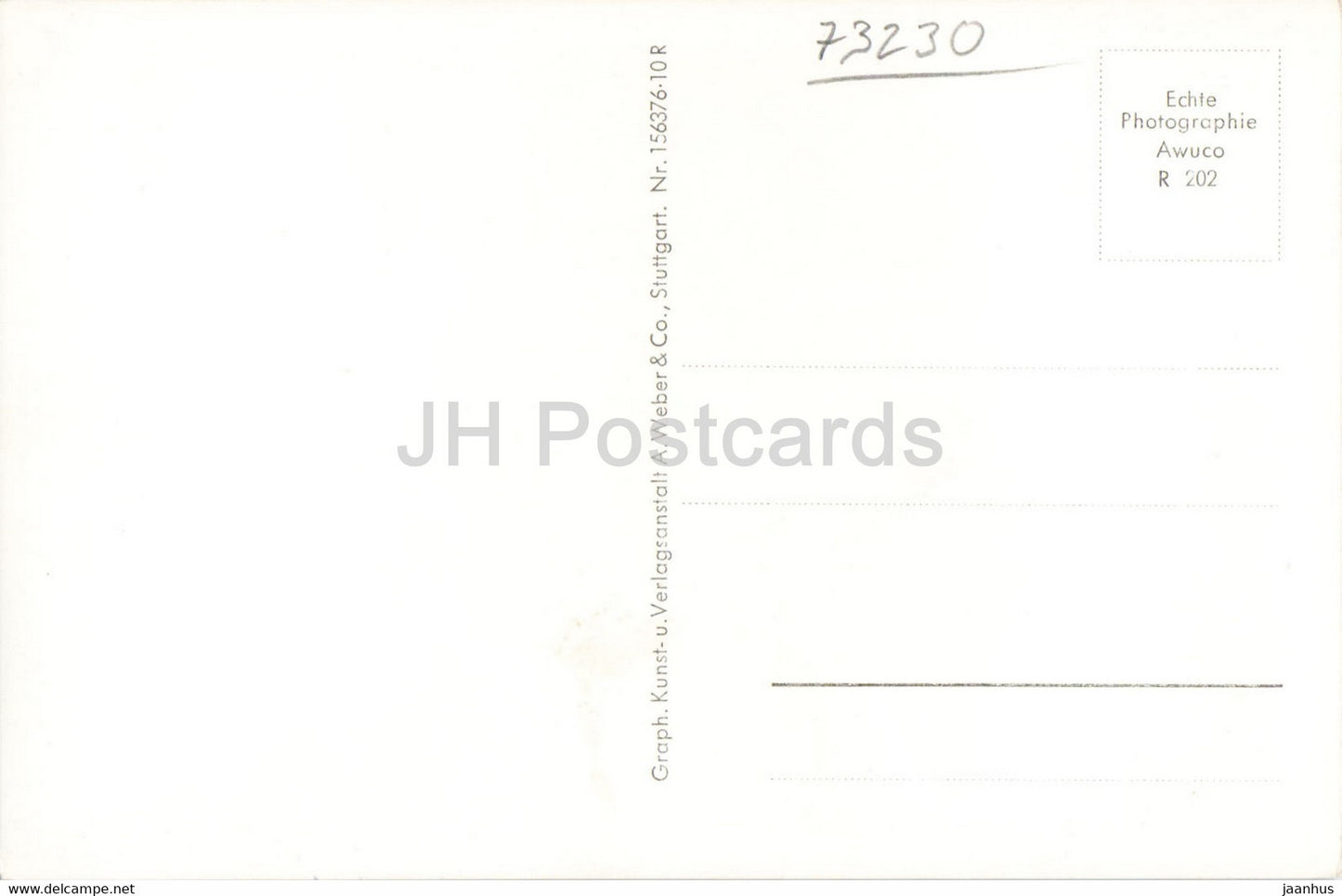 Teck 775 m - carte postale ancienne - Allemagne - inutilisée