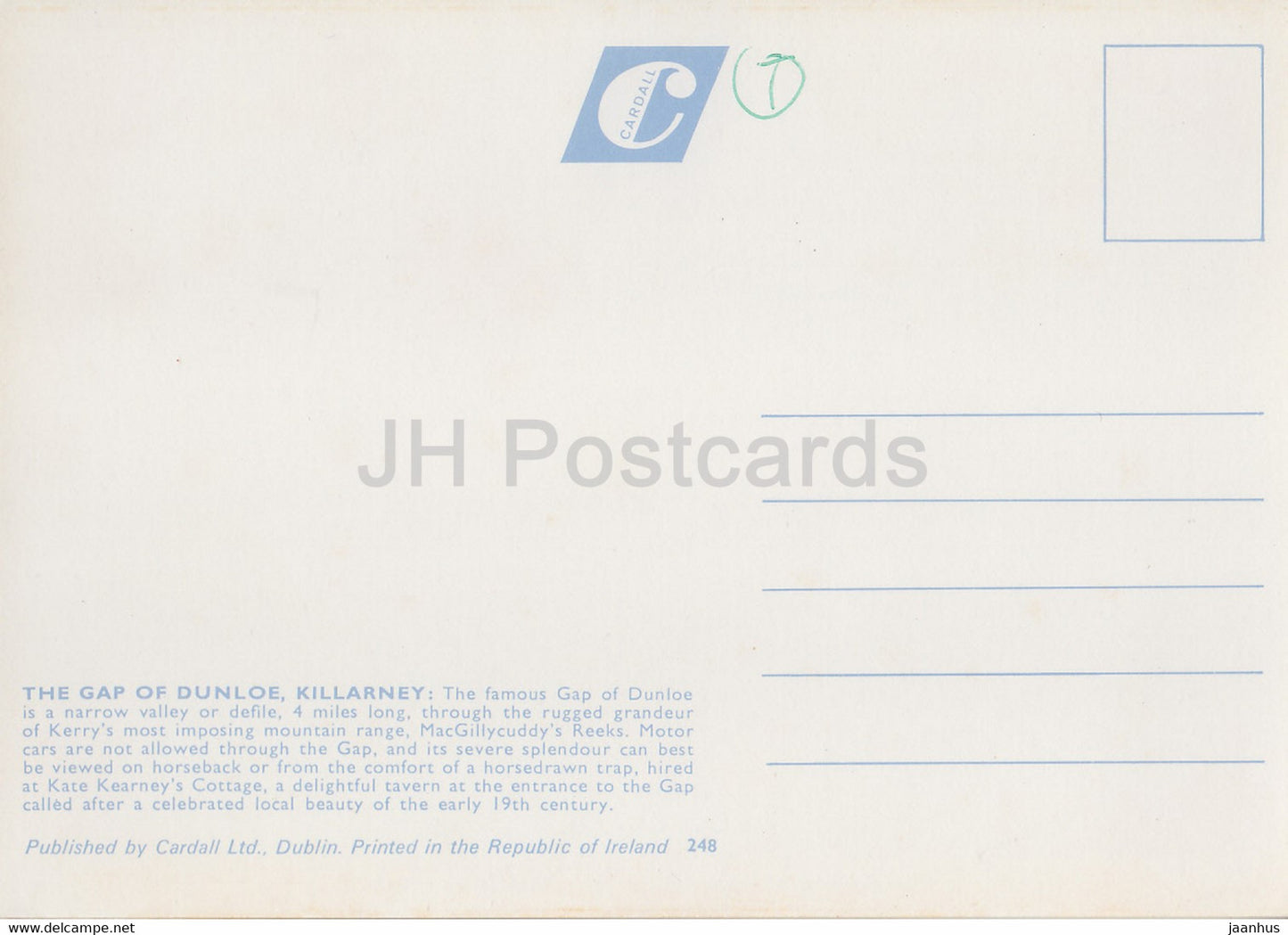 The Gap of Dunloe – Killarney – Kerry – Irland – unbenutzt