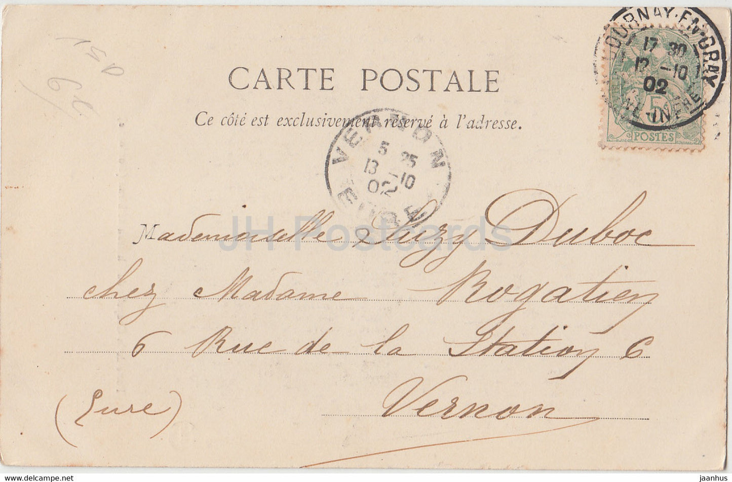 Porte de la Chapelle du Chateau de Biron - Dordogne - old postcard - 1902 - France - used