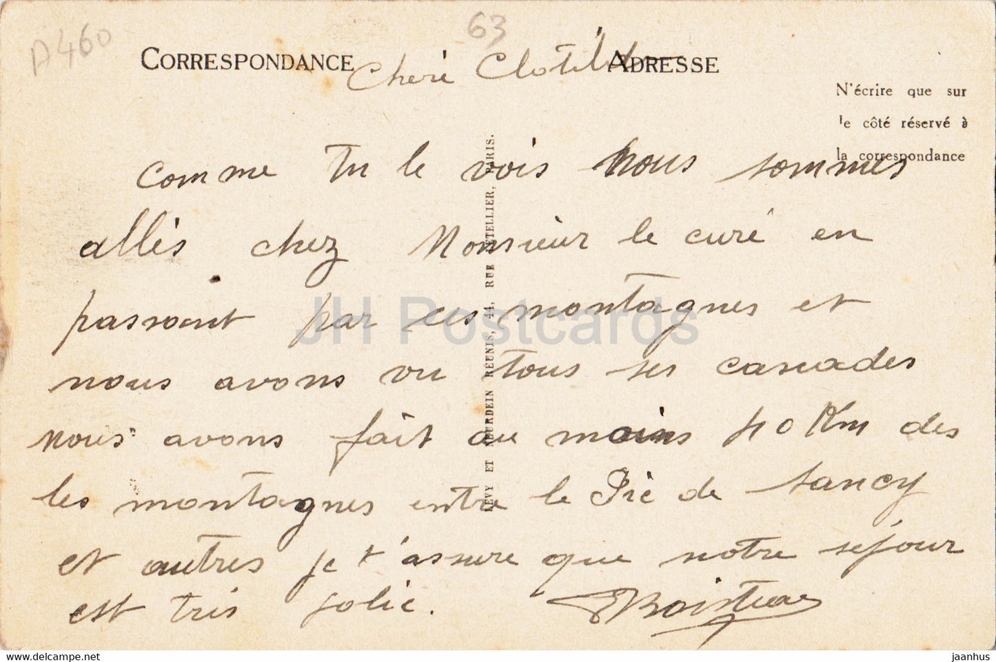 Env du Mont Dore - Les Gorges d Enfer - Cheminees du Diable - 107 - old postcard - France - used