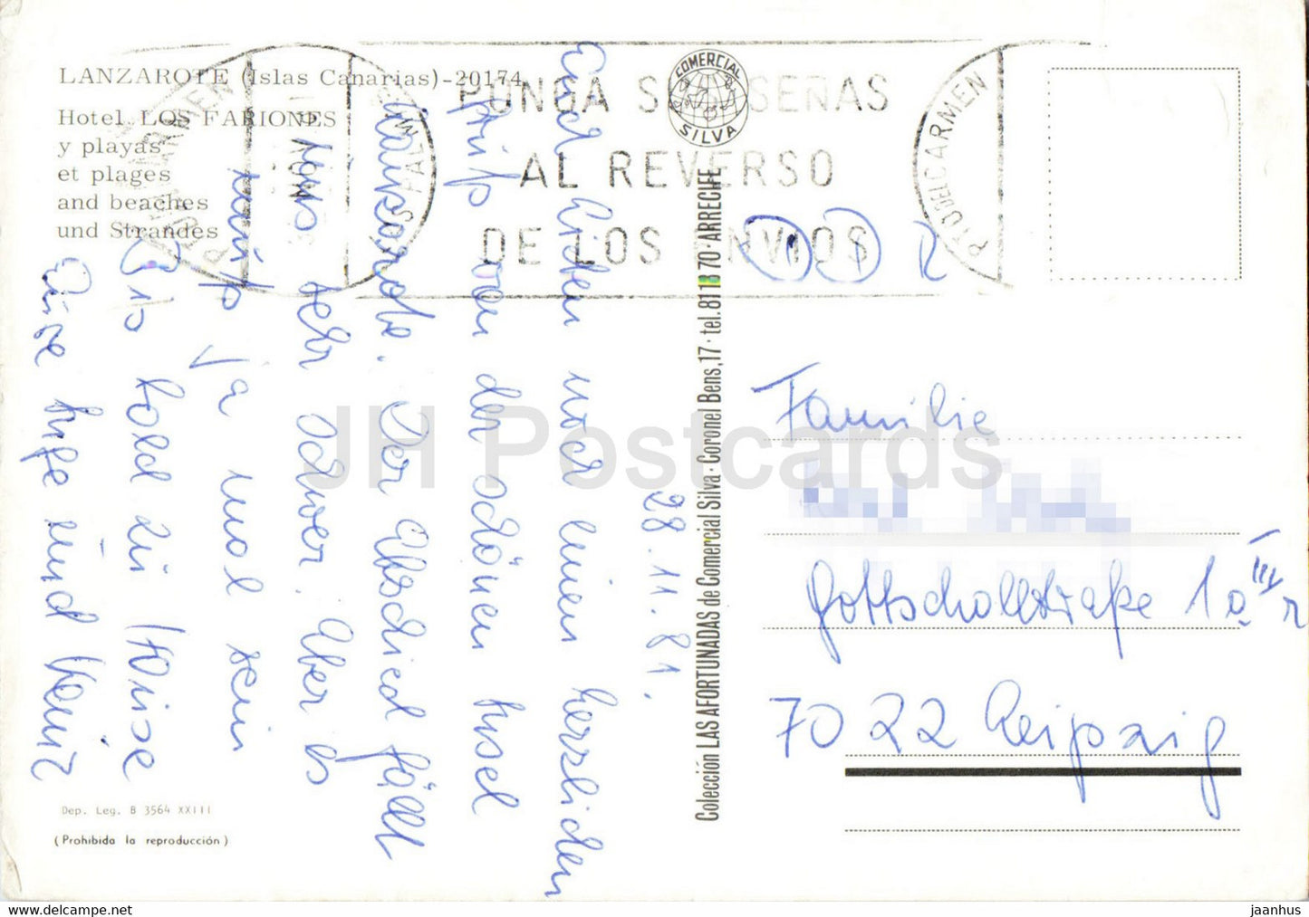 Lanzarote - Islas Canarias - Hotel Los Fariones y Playas - Strand - Multiview - 1981 - Spanien - gebraucht