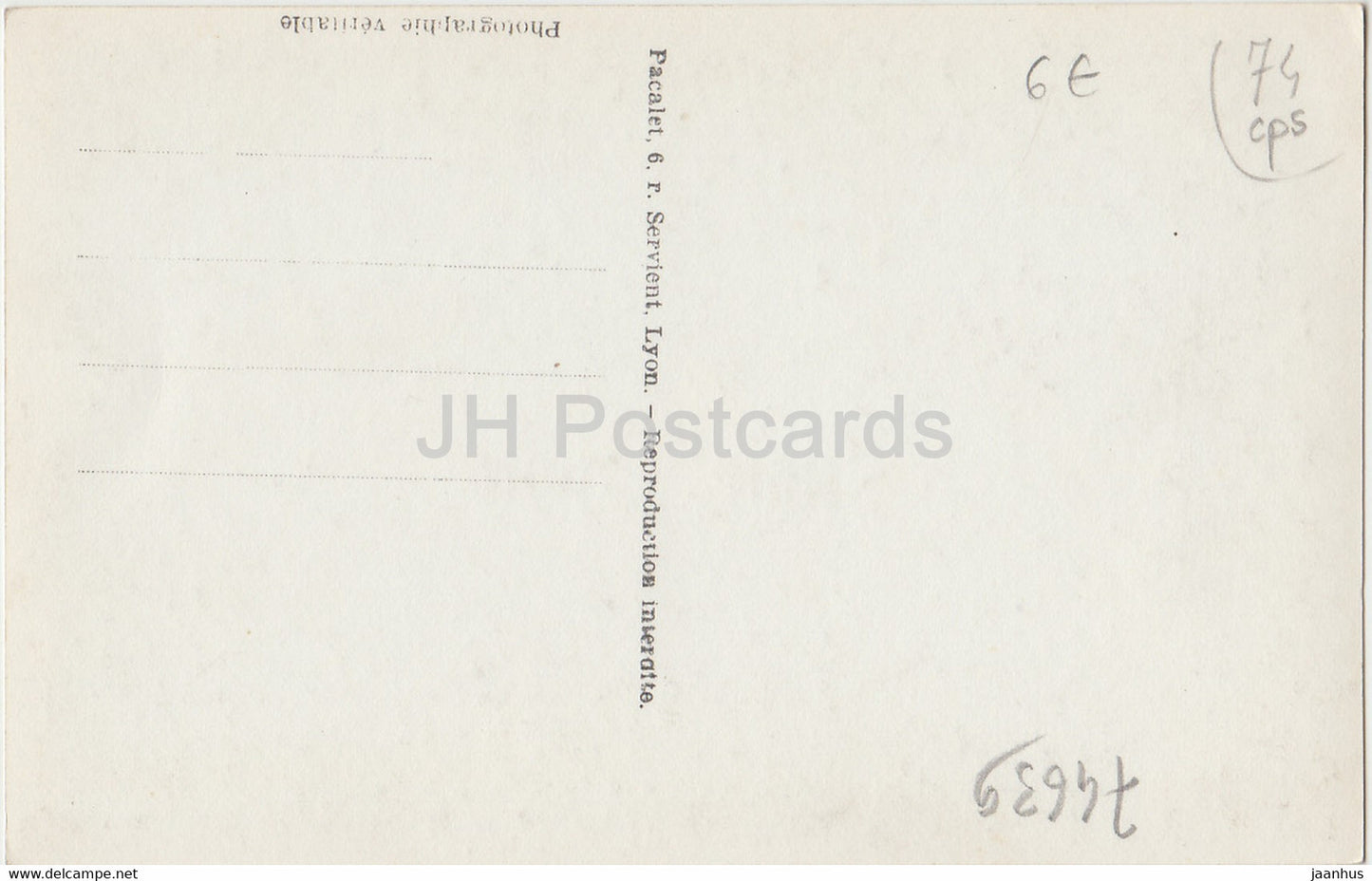 Bernex - La Dent d'Oche 2225 m - 39 - alte Postkarte - Frankreich - gebraucht