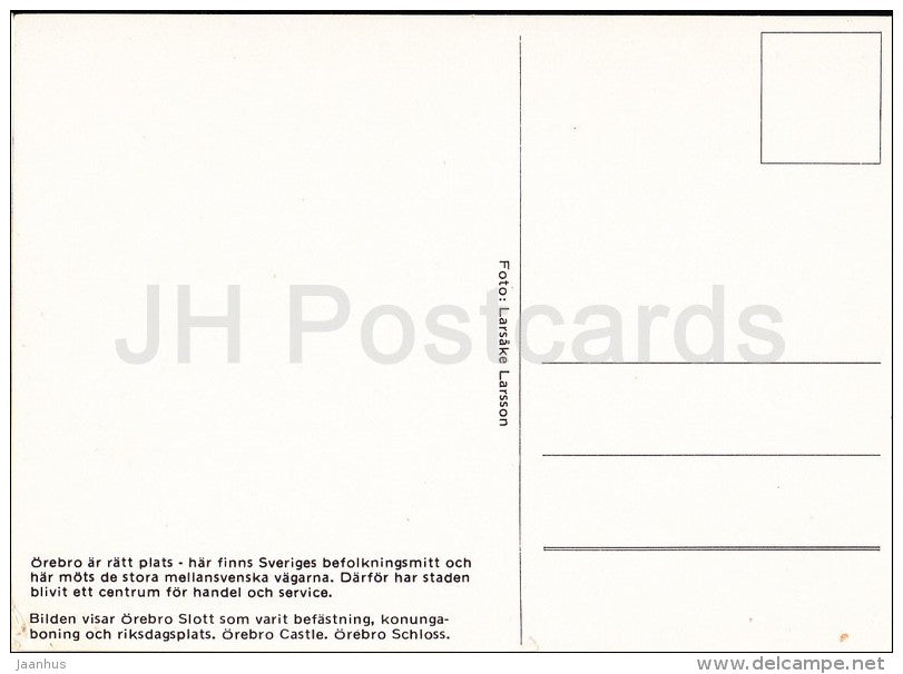 Örebro castle - Sweden - unused - JH Postcards