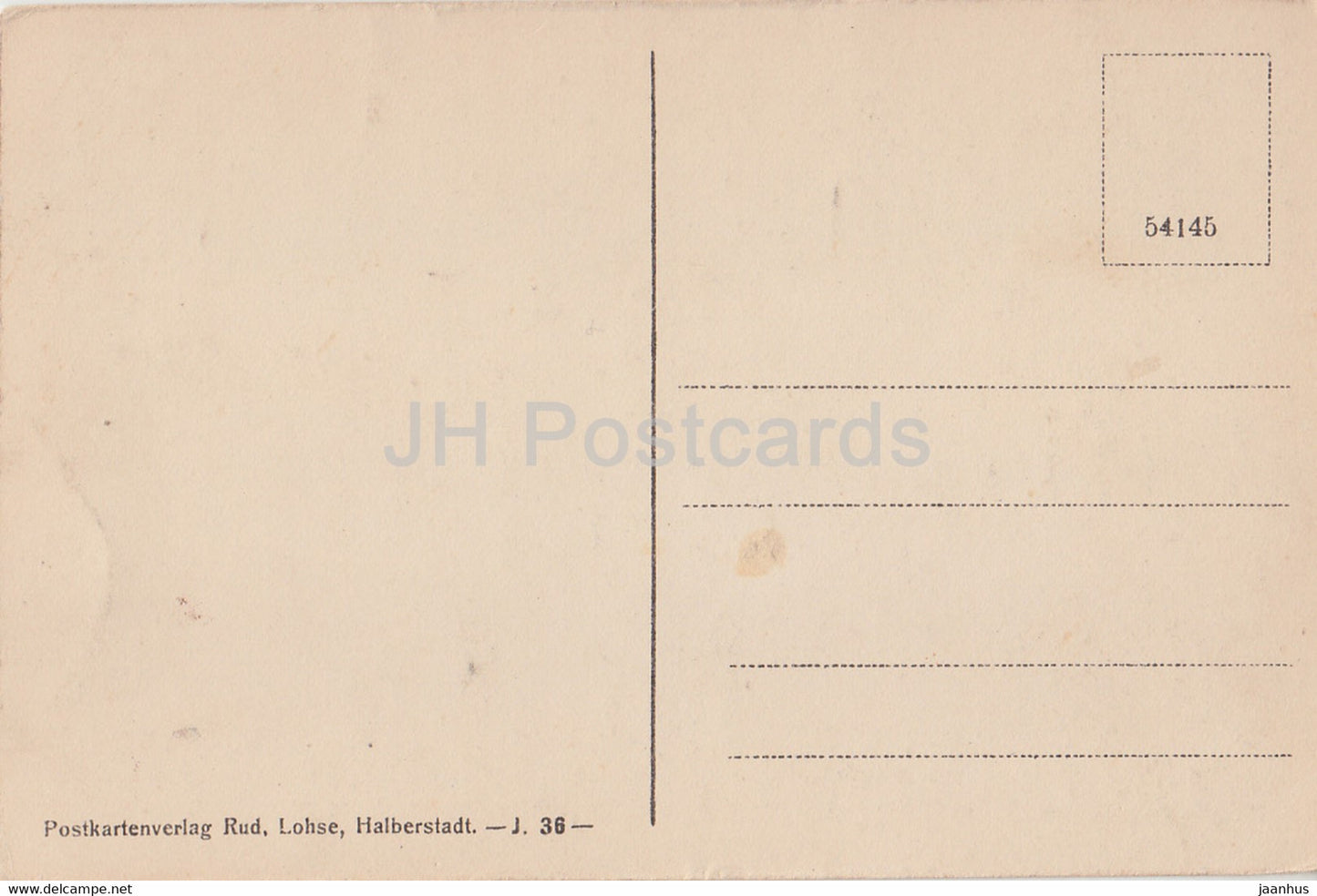 Brockenblick bei der Rabenklippe im Eckertal Harz - 54145 - old postcard - Germany - unused