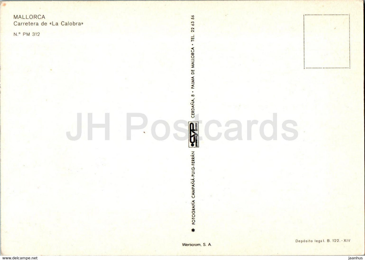 Carretera de La Calobra - Majorque - 312 - Espagne - inutilisé