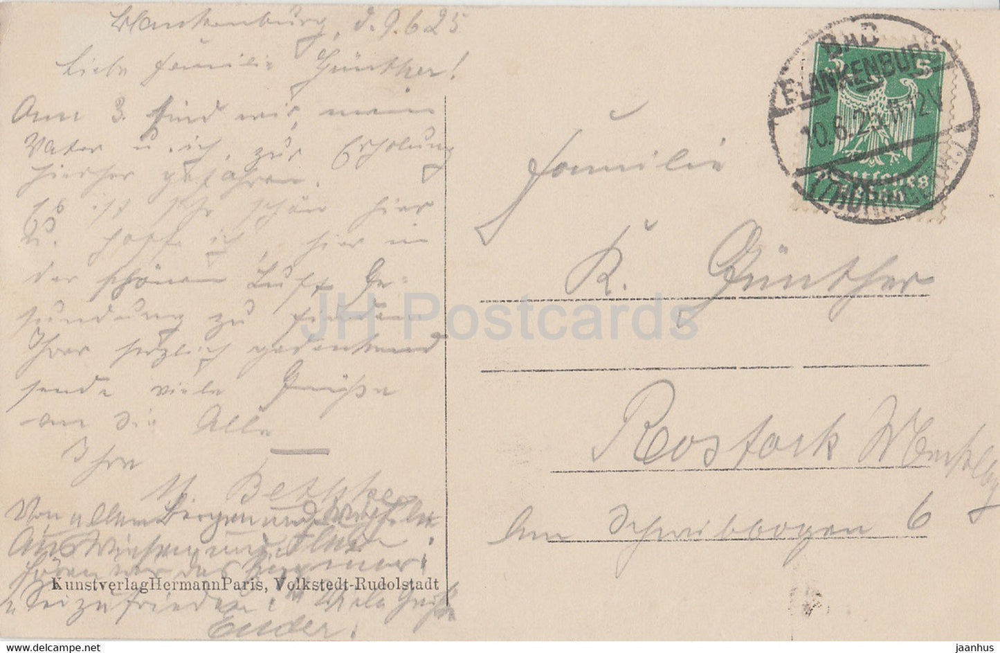 Bad Blankenburg - Thur Wald - Blick n d Schwarzatal - old postcard - 1925 - Germany - used