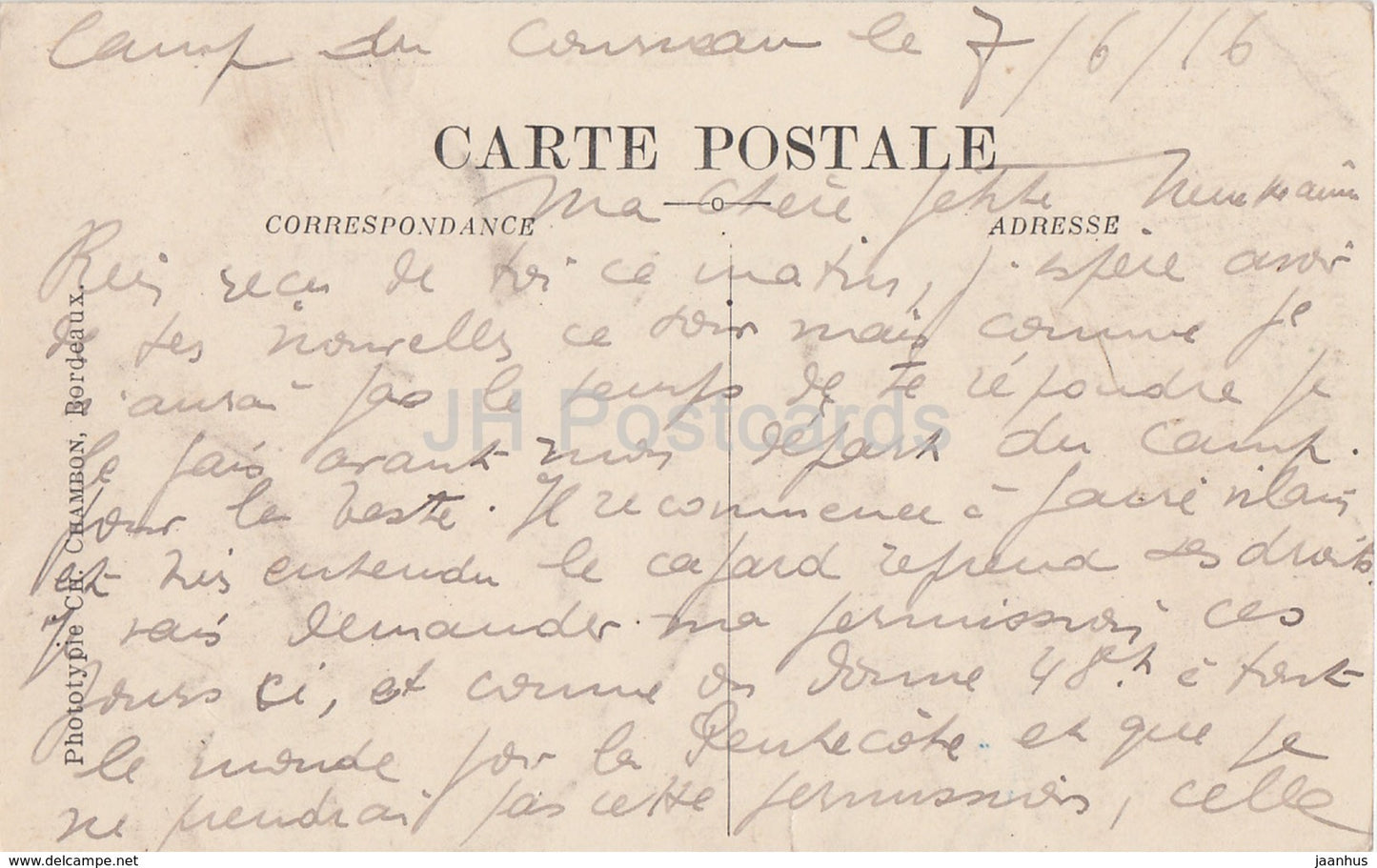 Arcachon - La Casino de la Foret - 2 - old postcard - 1916 - France - used