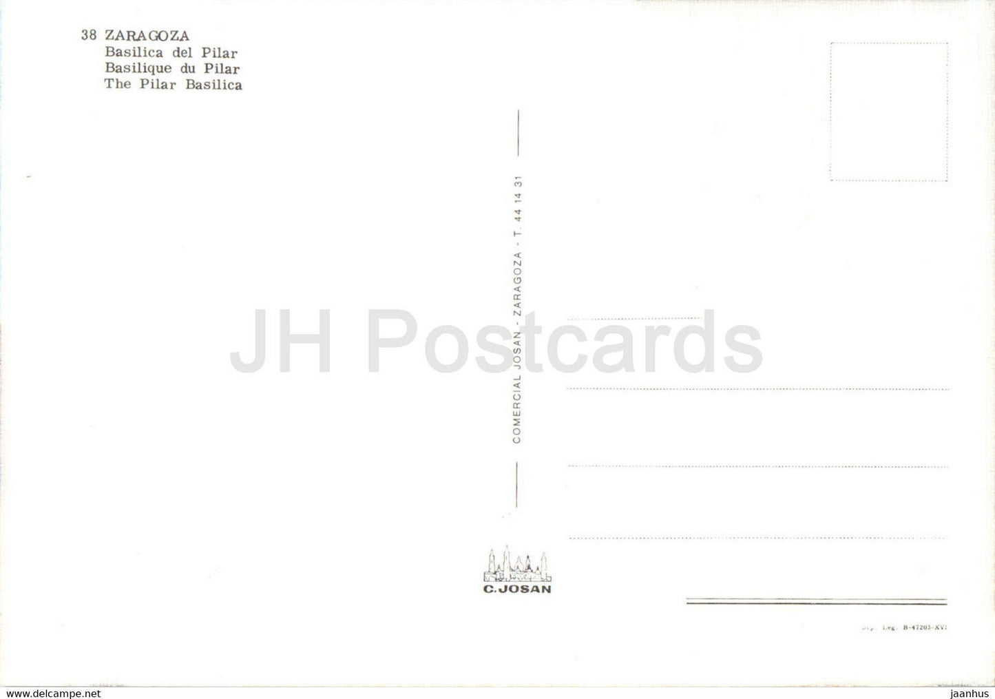 Zaragoza - Basilica del Pilar - cathedral - folk costumes - folk dance - 38 - Spain - unused