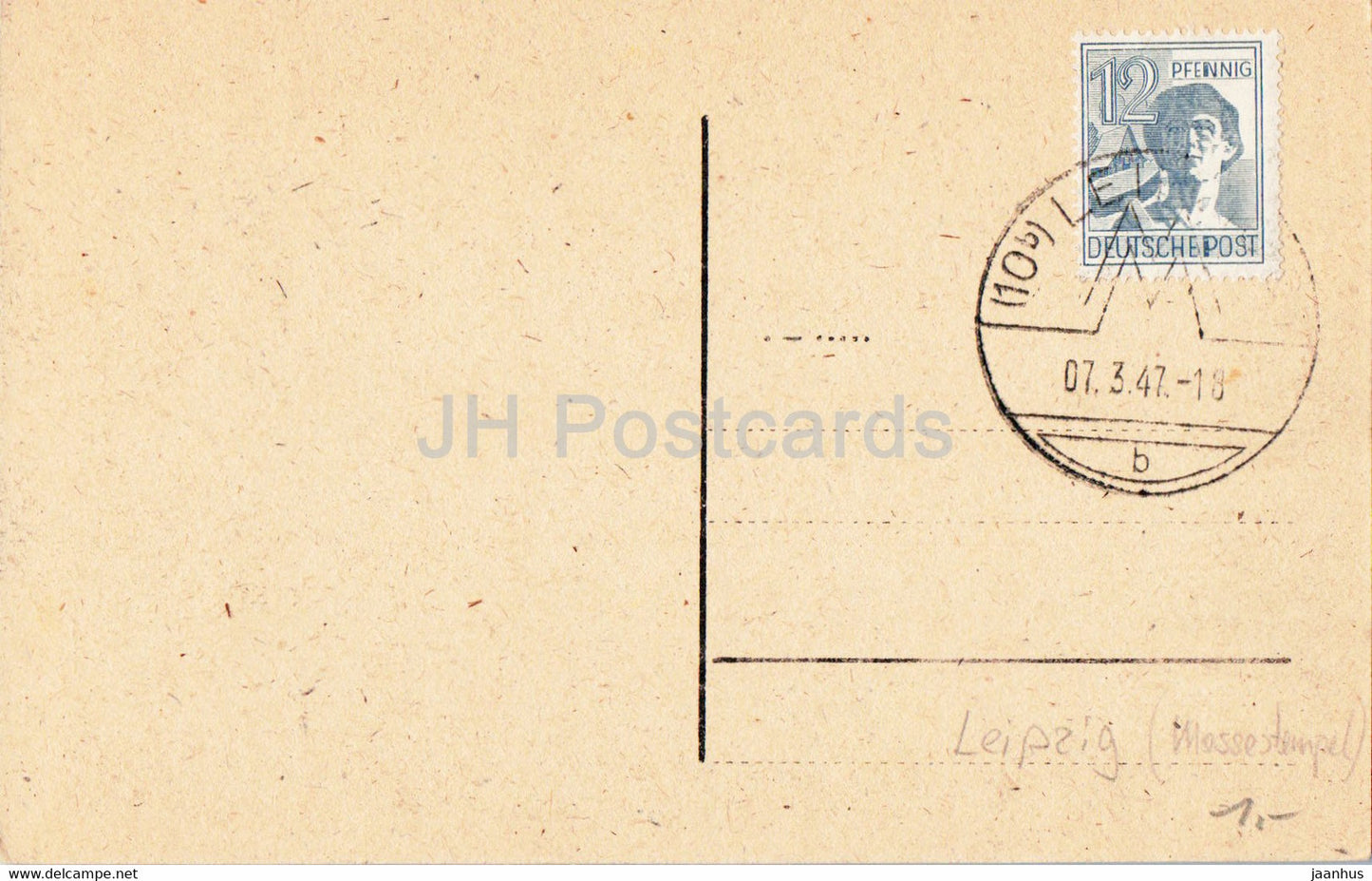 Leipzig - Das Gohliser Schlösschen - Schloss - alte Postkarte - 1947 - Deutschland - gebraucht