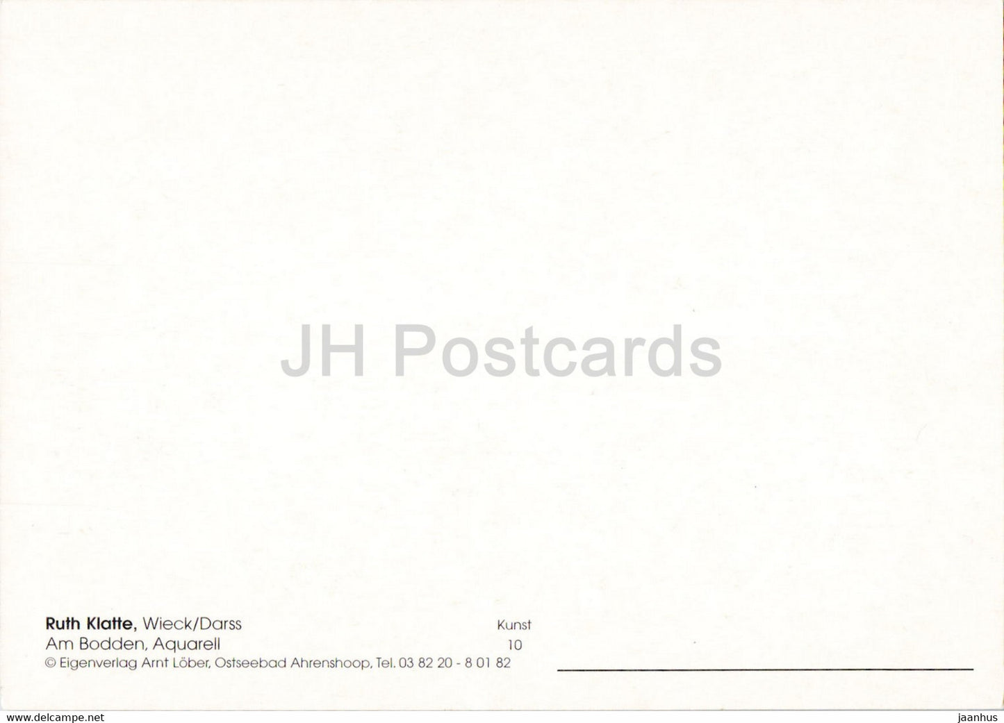 painting by Ruth Klatte - Am Bodden - German art - Germany - unused