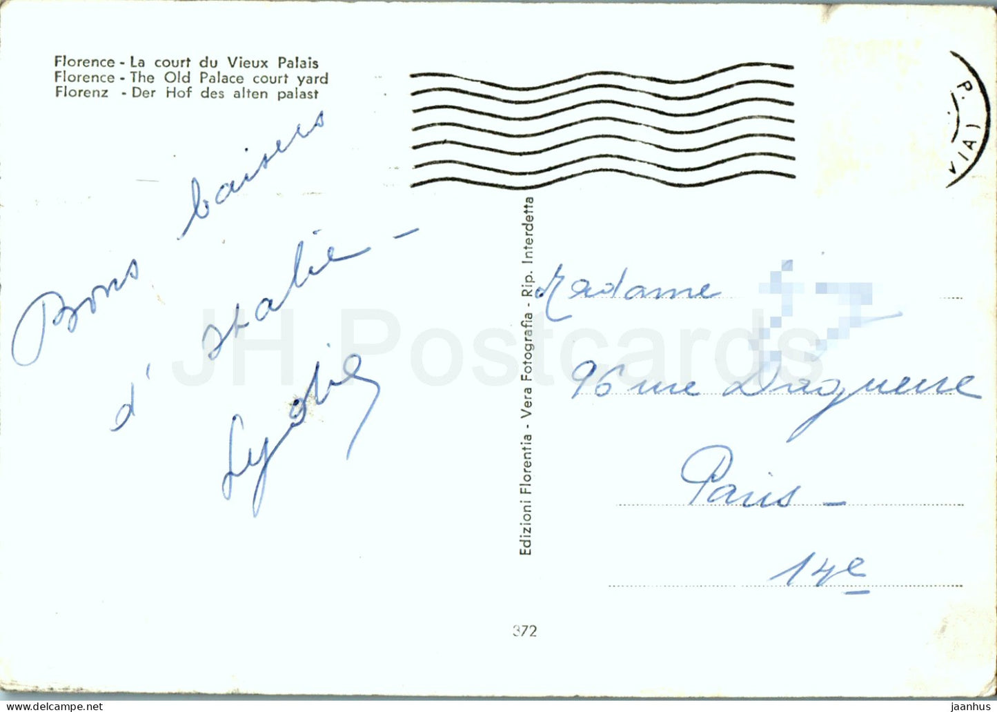 Firenze - Florenz - Cortile di Palazzo Vecchio - Der alte Palasthof - 372 - Italien - gebraucht