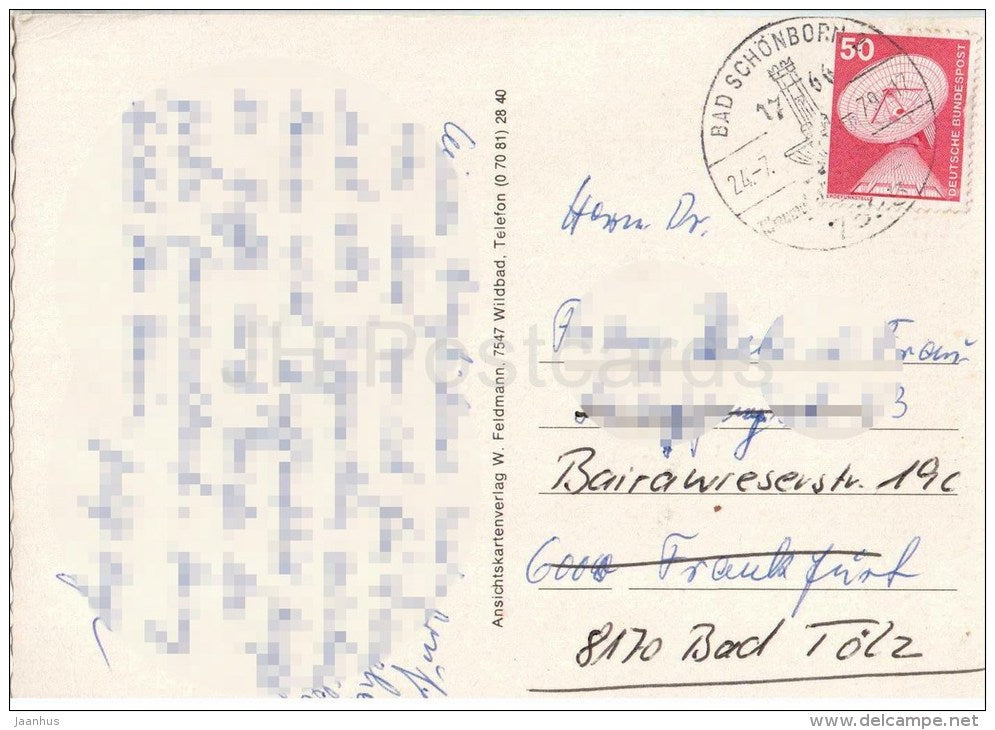 Bad Schönborn - Langenbrücken - Germany - 1979 gelaufen - JH Postcards