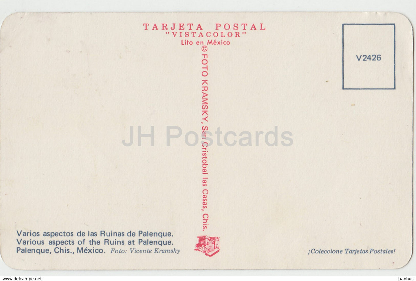 Varios aspectos de las Ruinas Palenque - Divers aspects des ruines de Palenque - Mexique - inutilisé