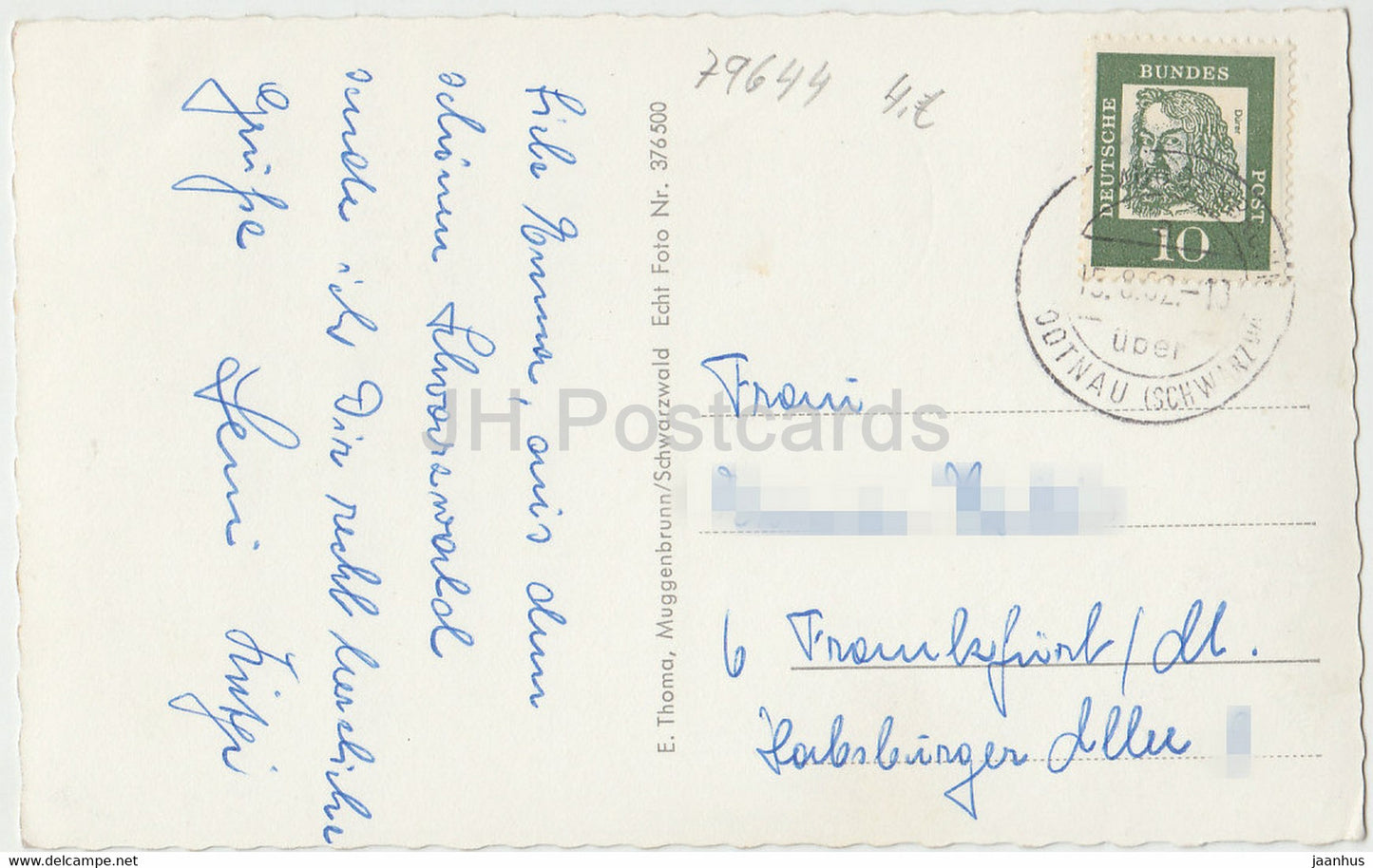 Hohenluftkurort Wintersportplatz Muggenbrunn - Schwarzwald - 1960er Jahre - Deutschland - gebraucht