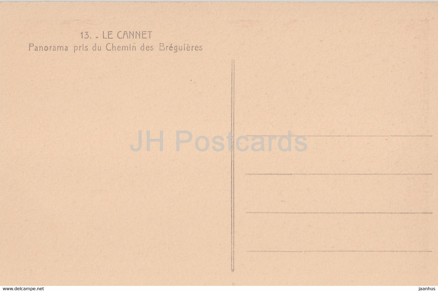 Le Cannet pres Cannes - Vieille rue de l'Arc - old postcard - France - unused