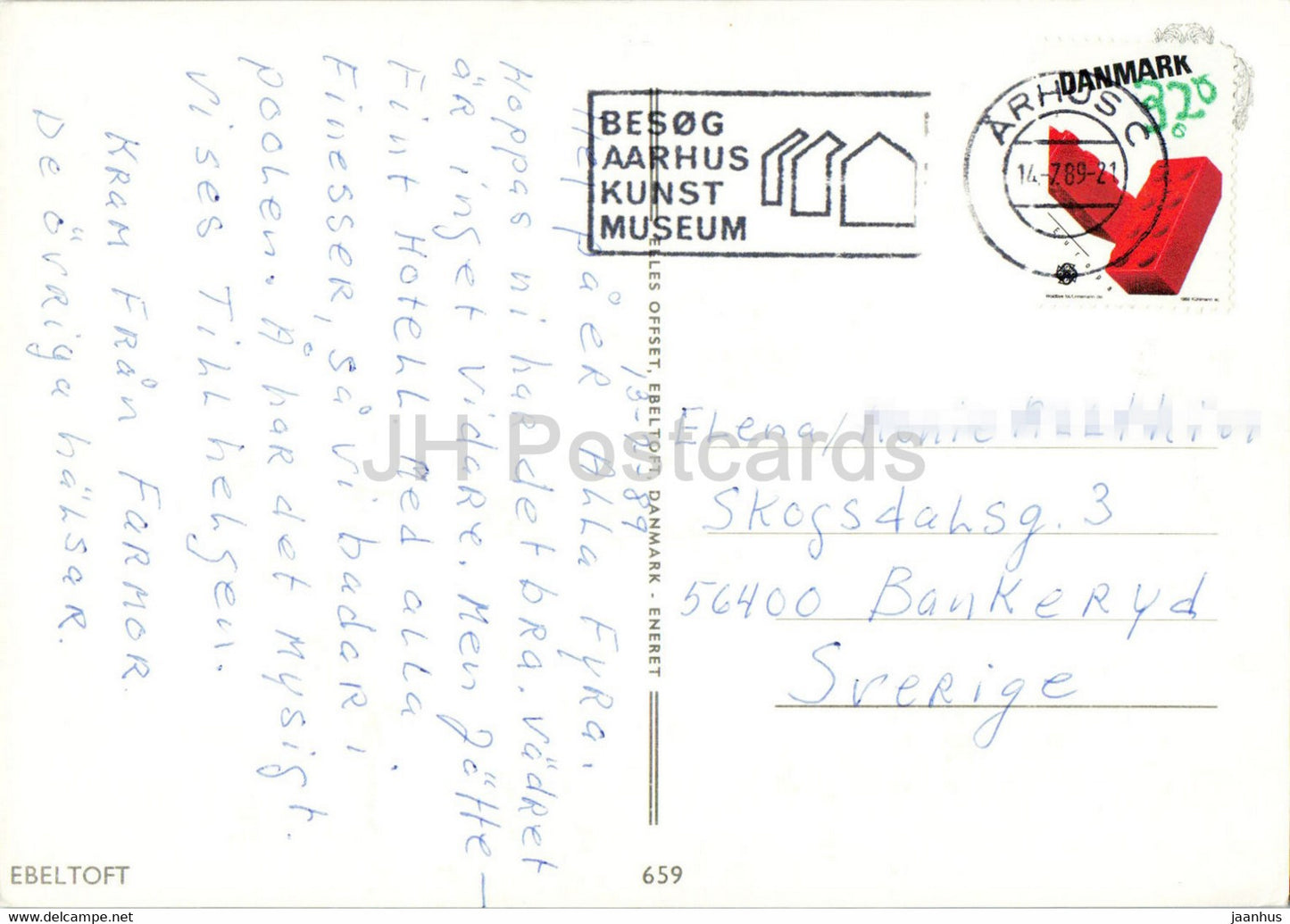 Ebeltoft - town views - multiview - 656 - 1989 - Denmark - used