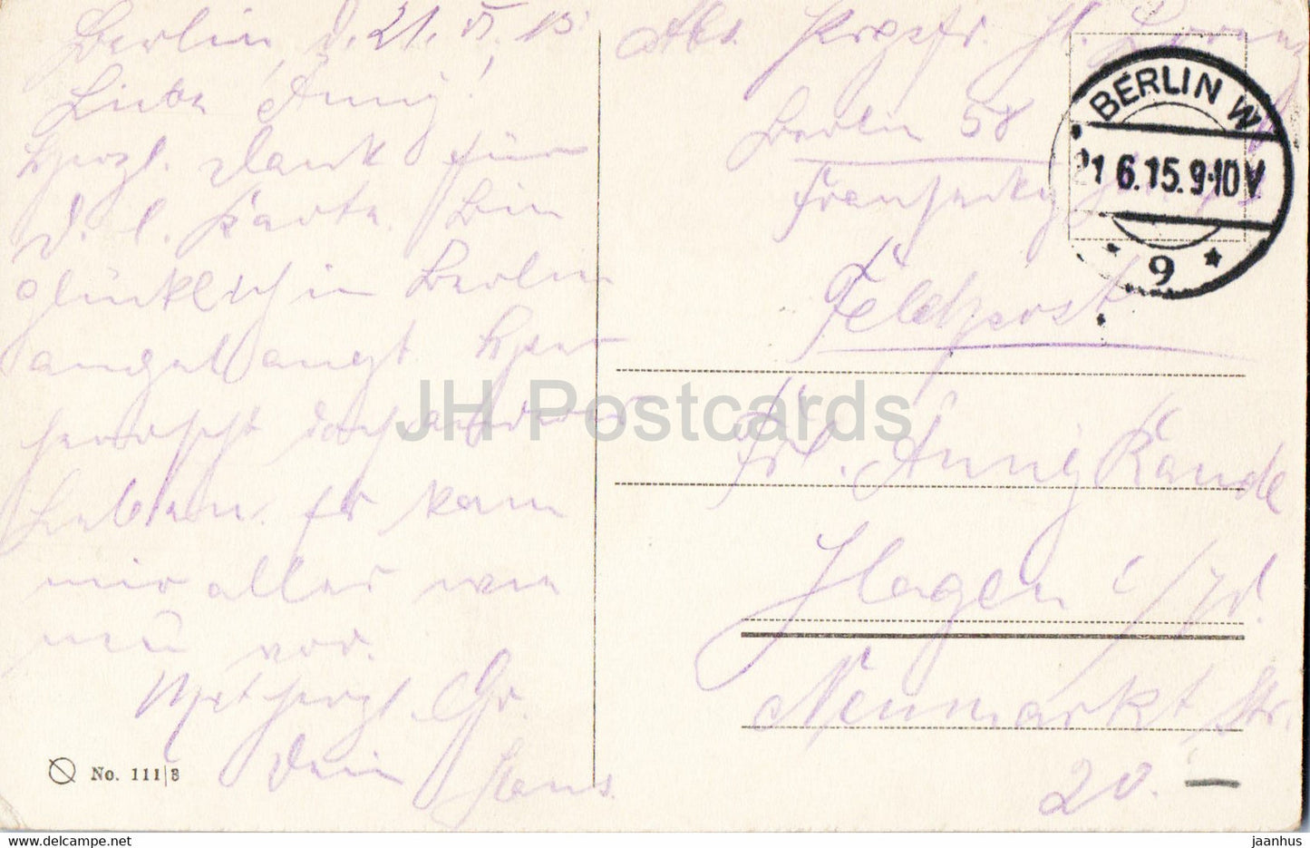 Berlin - Reichstagsgebaude - Parlament - House of Parliament - Feldpost - 111 - old postcard - 1915 - Germany - used