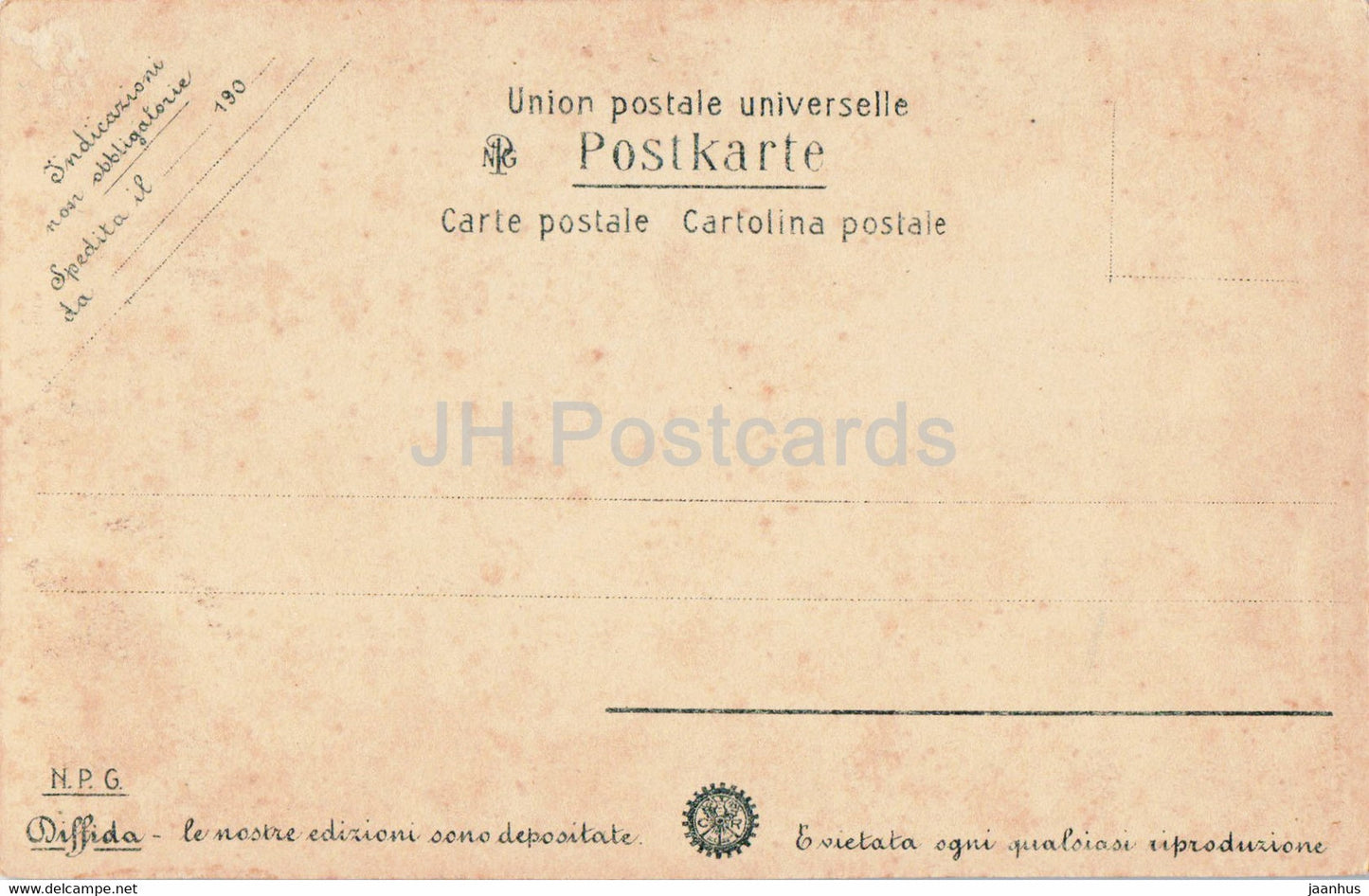 Pompéi - Arco di Nerone - monde antique - carte postale ancienne - Italie - inutilisé