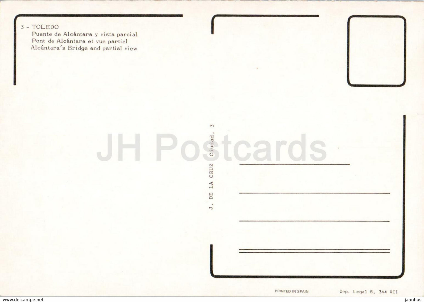 Tolède - Puente de Alcantara y vista parcial - pont - vue - 3 - Espagne - inutilisé