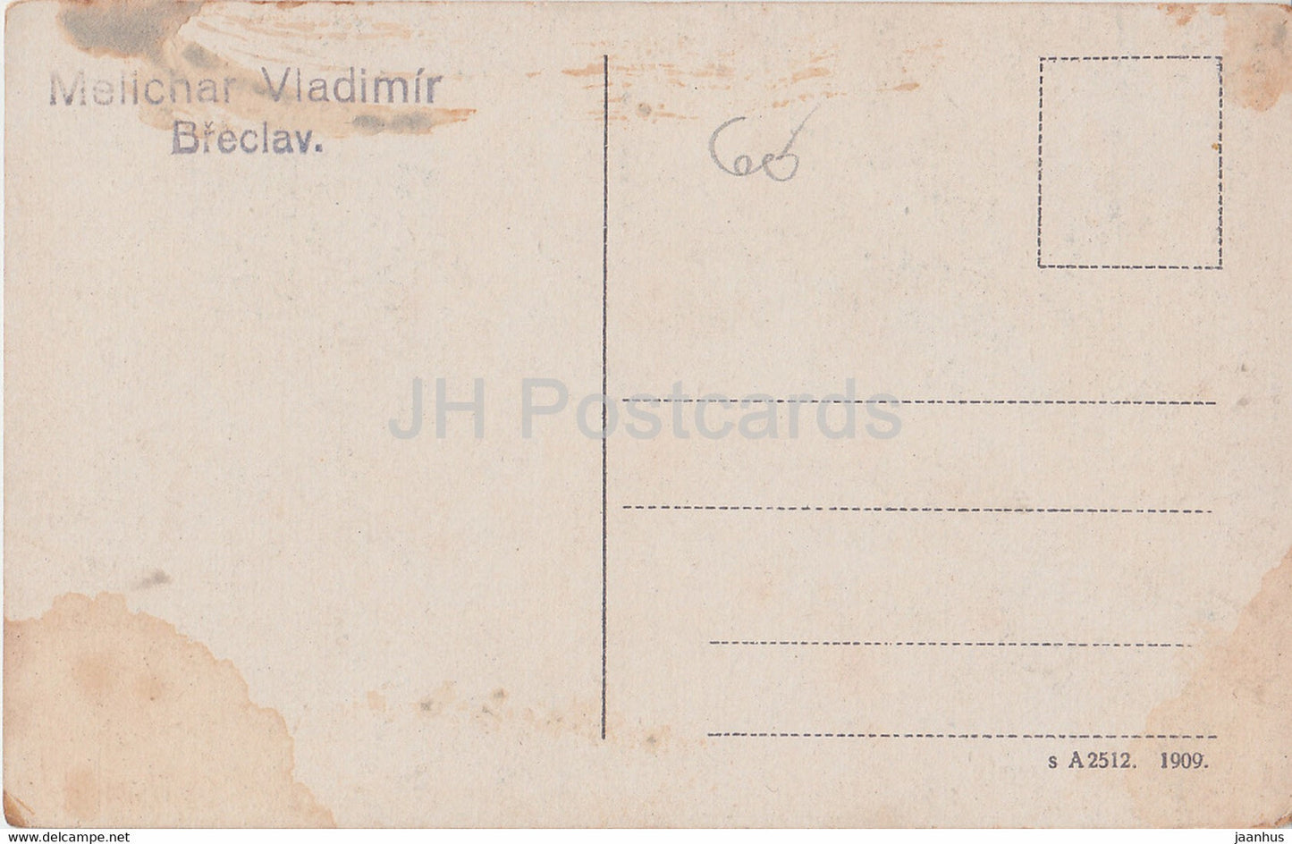 Breclava - old postcard - 1909 - Czech Republic - unused