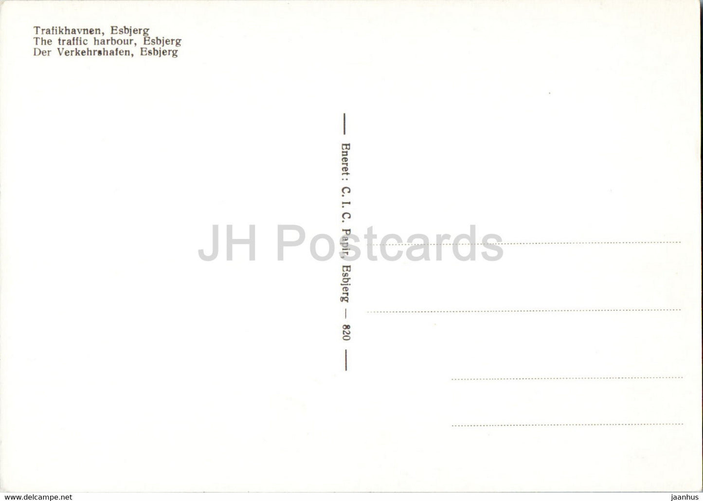Esbjerg - Der Verkehrshafen - Schiff - Boot - Dänemark - unbenutzt