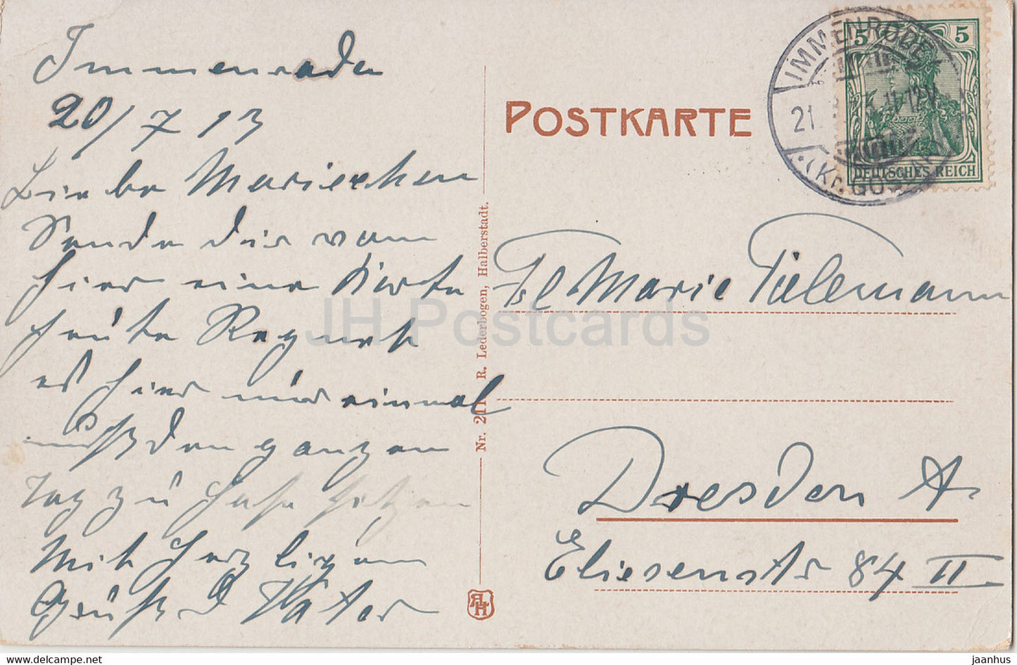 Wernigerode - 211 - old postcard - Germany - used