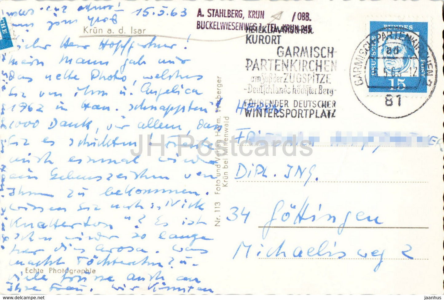 Krun ad Isar - 1963 - Allemagne - occasion