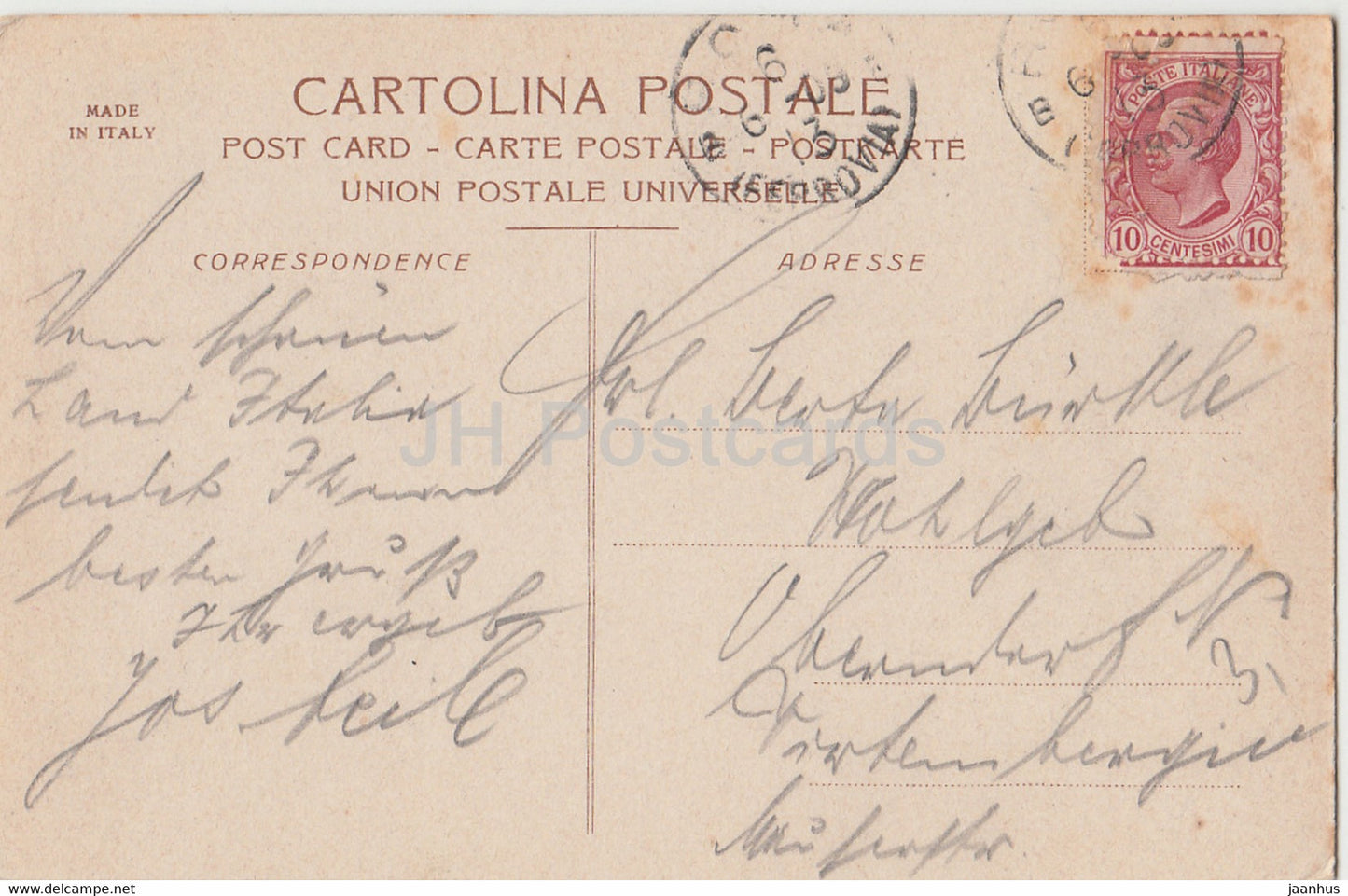 Roma - Rome - Villa Umberto I - Tempio sul Lago - old postcard - 1913 - Italy - used