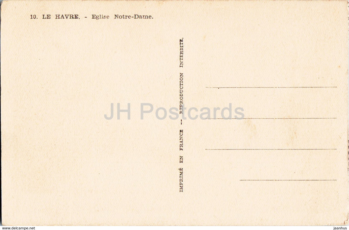 Le Havre - Eglise Notre Dame - Kirche - 10 - alte Postkarte - Frankreich - unbenutzt