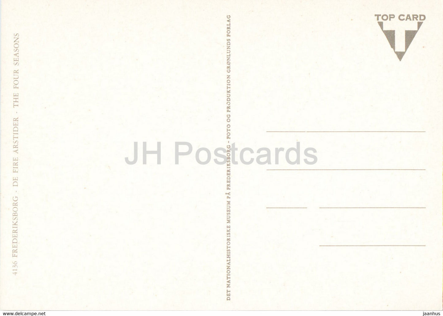 Frederiksborg - Les Quatre Saisons - château - Danemark - inutilisé
