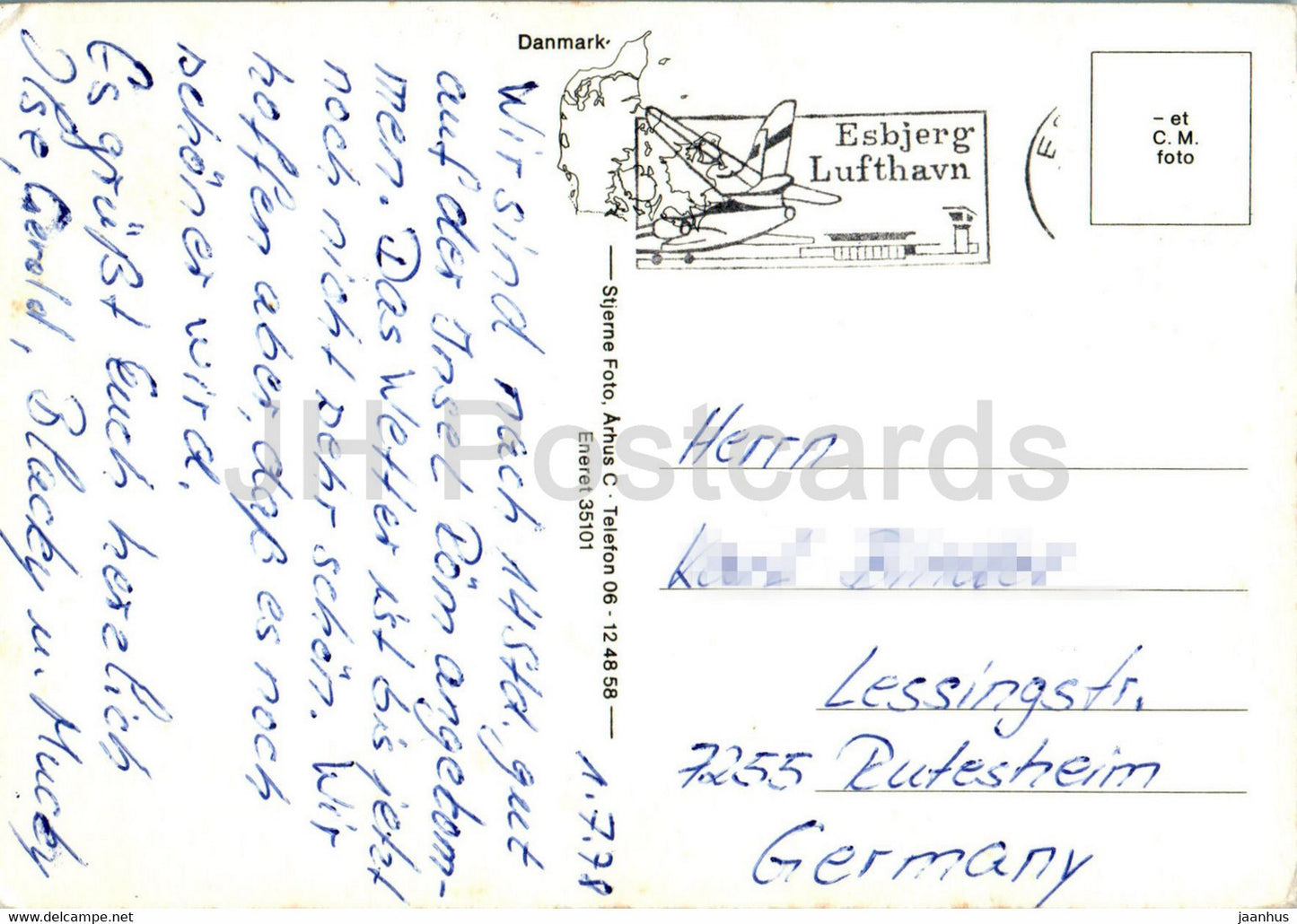 Romo - carte - multivue - 1978 - Danemark - utilisé